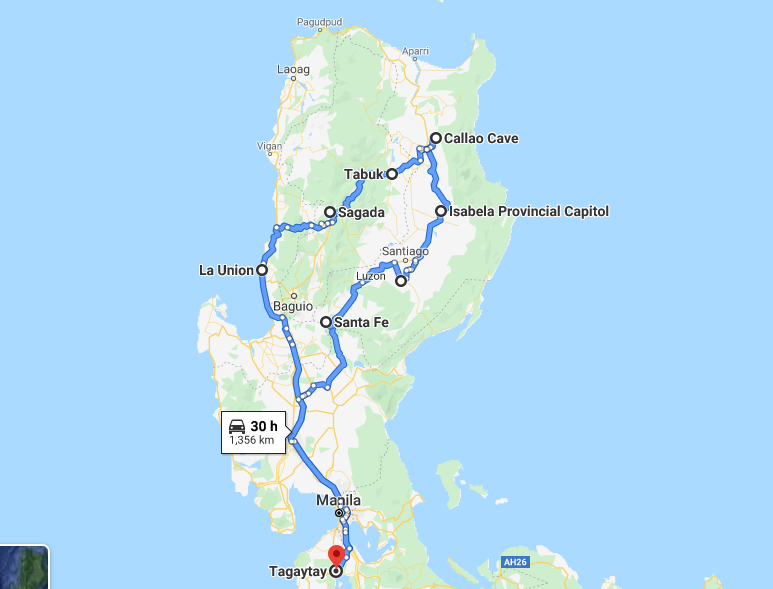 North Luzon map