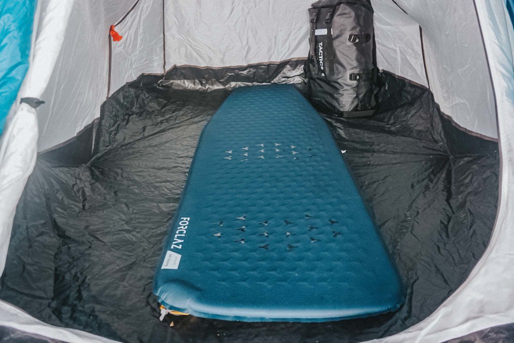 camping essentials from Decathlon, the self-inflating mattress