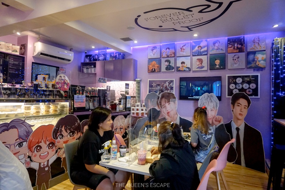 Inside the Purple 7 Cafe, a BTS-themed Cafe in Quezon City