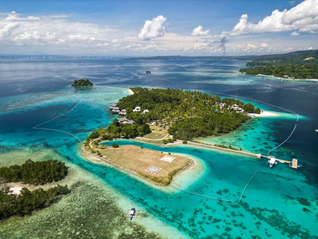 The famous Pearl Farm Resort nestled in Malipano Island in the Island Garden City of Samal Island